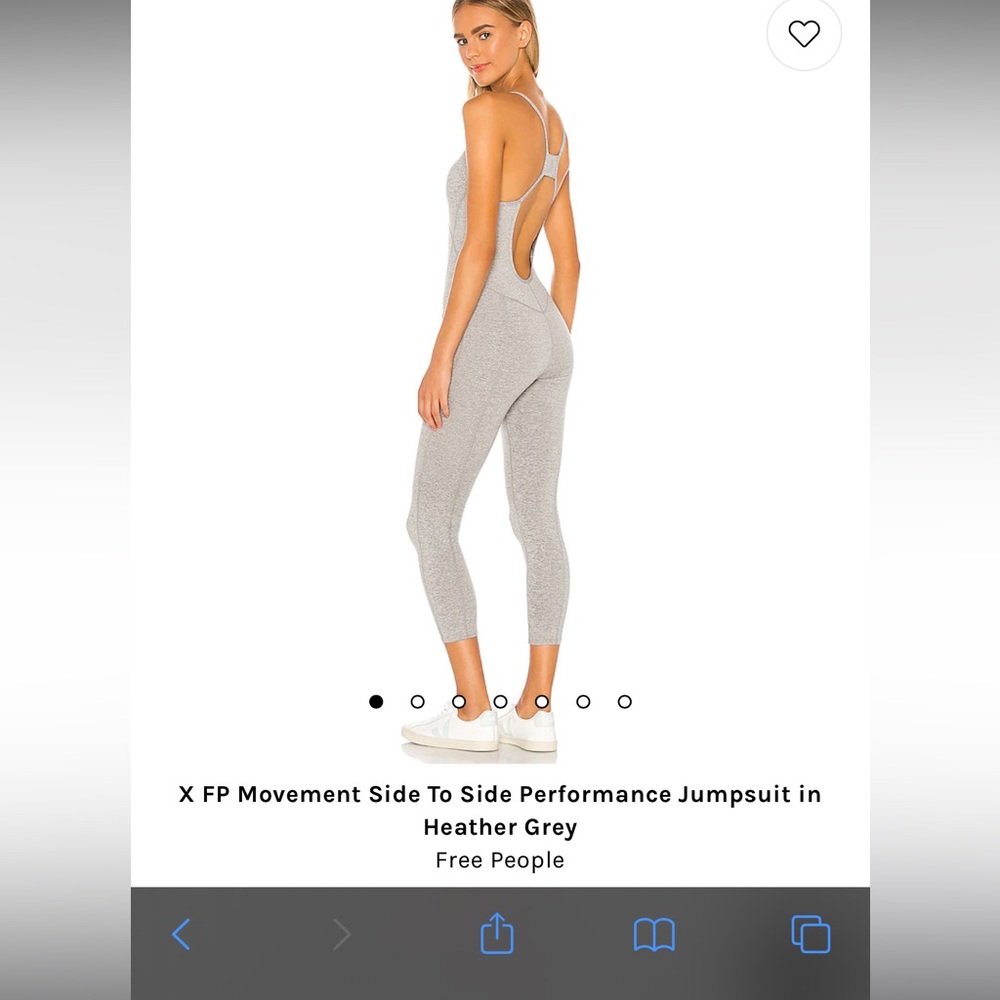 X FP Movement Side To Side Performance Jumpsuit in Heather Grey